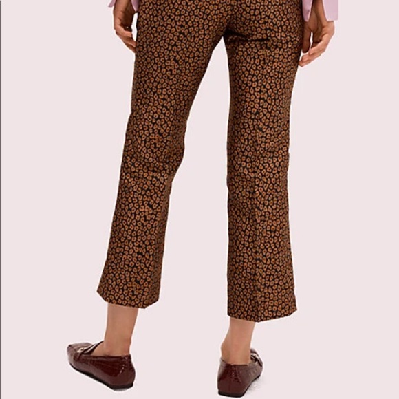 Kate Spade flora leopard jacquard pant- size 2 - Picture 2 of 4
